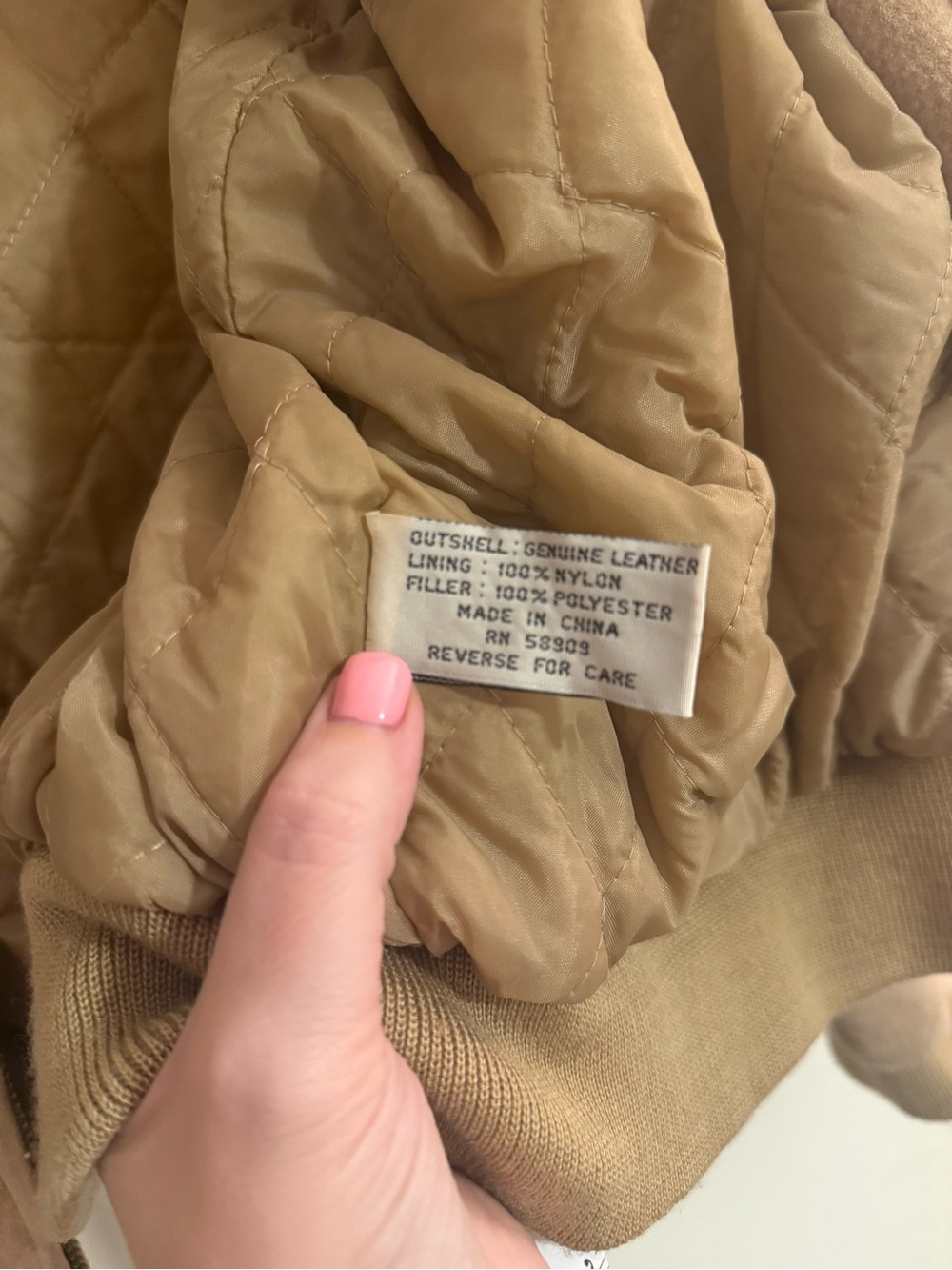 Preston & York Beige Suede Bomber Jacket - Picture 4 of 8